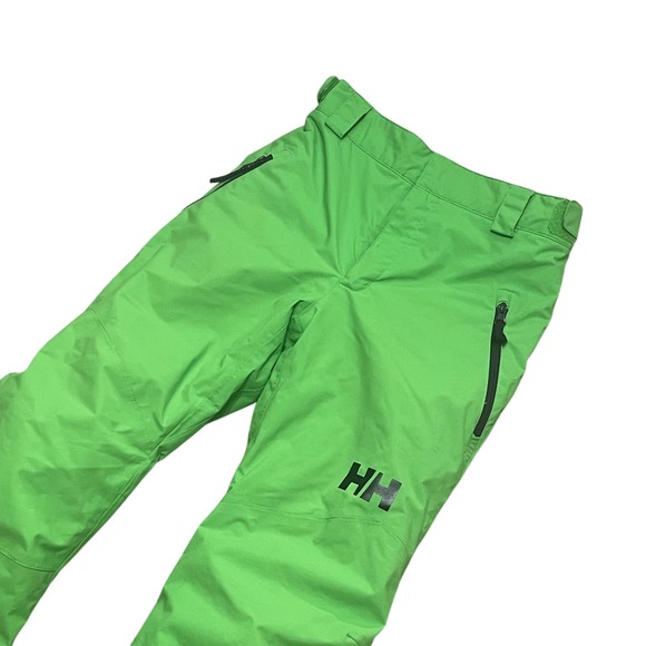 Helly Hansen Kids Ski Snow Pants Green Waterproof Insulated Size 12 Snowboard - Picture 1 of 11